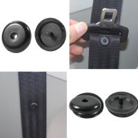 10Pcs Car Parts Black Plastic Car Safety Seat Belt Stopper Spacing Limit Buckle Clip Retainer Seatbelt Stop Button