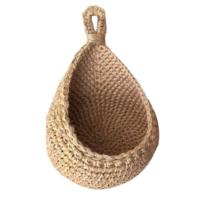 Hanging Wall Vegetable Fruit Baskets Decor Bohemian Handwoven Wall Mount Hanging Storage Basket for Kitchen New Style