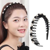 Hair Accessories Korean Hairpin Pearl Simple Anti-Slip Headdress With Teeth