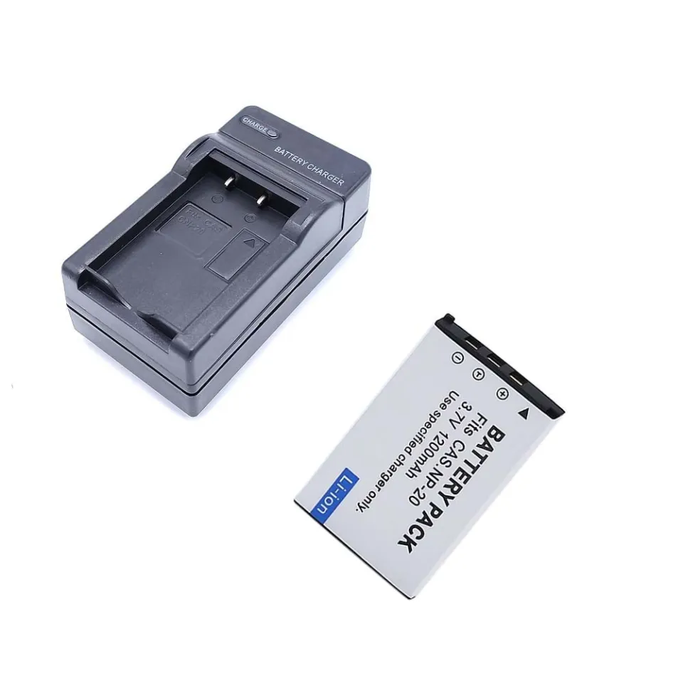 NP20 NP-20 Battery +Wall Charger For Suitable Fo Casio Exilim EX