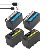 Pin Probty NP-F770 NP-F750 Np F750 NPF770 Chính Hãng Với Đầu Ra Sạc USB Cho Sony NP F970 F960 F550 F570 QM91D CCD-RV100