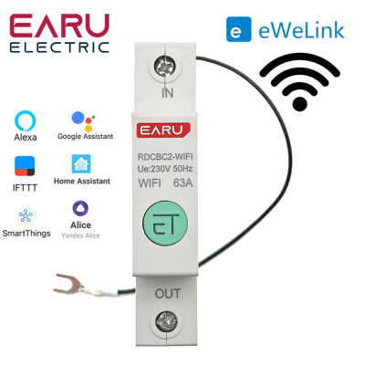 1P Din Rail WIFI เครื่องวัดพลังงานอัจฉริยะ Pengaan Kuasa มิเตอร์ KWh Pemutus Litar Masa Pemasa Suis รีเลย์โวลต์มิเตอร์สำหรับ Rumah Pintar