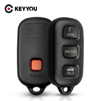 ❉ KEYYOU Replacement Remote Key Shell Fob 3 Buttons Panic For Toyota Sequoia RAV4 Prius 4-Runner 4Runner 2003-2008 Keyless Case