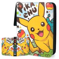 400Pcs Newly Listed Pokemon Cartoon Anime Game Battle Card Booklet Zipper Binder Card Holder Card Case Childrens Toys Gift