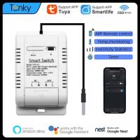 Tuya / Ewelink Smart Wifi Temperature Switch With Energy Consumption Monitoring RF433 Intelligent Thermostat Works With Alexa