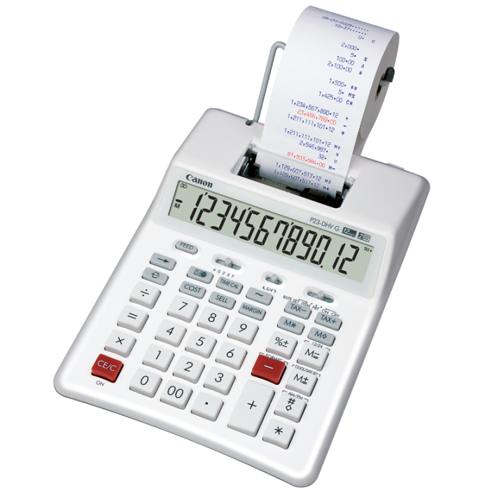 Printable calculator two-color paper output P23-DHV G desktop printing ...