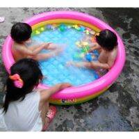 สระน้ำสีรุ้ง พื้นกันกระแทก ทำเป็นบ่อบอลได้ขนาด 114x25 ซม