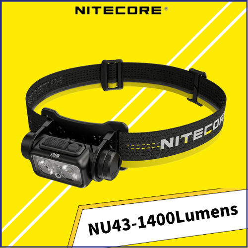 NITECORE NU43 1400Lumens Rechargeable Headlamp Beam color White+Red