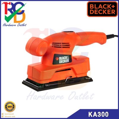 BLACK&amp;DECKER เครื่องขัดกระดาษทรายแบบสั่น (135วัตต์) สี่เหลี่ยมผืนผ้ารุ่น KA300 รับประกัน 1 ปี