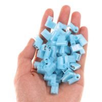 ✤ 40pcs Crimp Connector for Terminals 90 Degree Insulated Female Spade Terminals Right Angle Female Flag