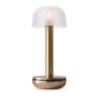 Humble Two Table Light Gold Glass Frosted/ Gold Glass Smoked/ Titanium Glass Frosted/  Titanium Glass