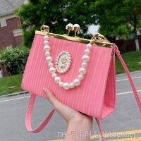 hot【DT】◙❉  Wedding evening bag with pearls elegant bags for women banquet fashion handbags luxury designer lady crossbody