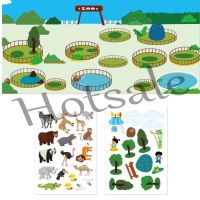 【hot sale】 ☍ B02 35pcs Child DIY Dress Up Cartoon Scene Stickers Puzzle Toy Marine Animals Fun Puzzle Paste Painting Kindergarten Reward Stickers