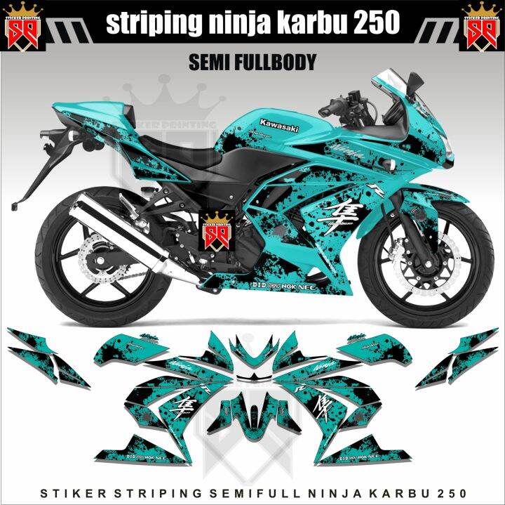 striping-variasi-ninja-250-carbu-decal-sticker-ninja-karbu-250