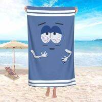 【DT】hot！ Cartoon Smiley Prints No Dry Beach Poncho Xxl