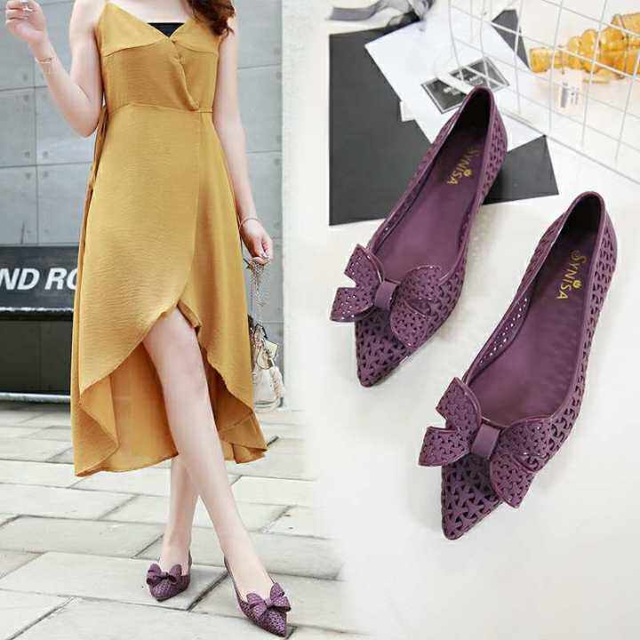 ( add 1 size ) Korean Design Rubber Doll Shoes For Women Lazada PH