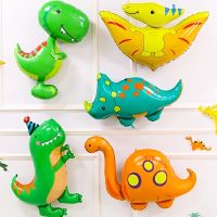 5PCS/PACK Q Edition Large Dinosaur Party Aluminum Film Decoration Childrens Gift Balloon Random Artificial Flowers  Plants