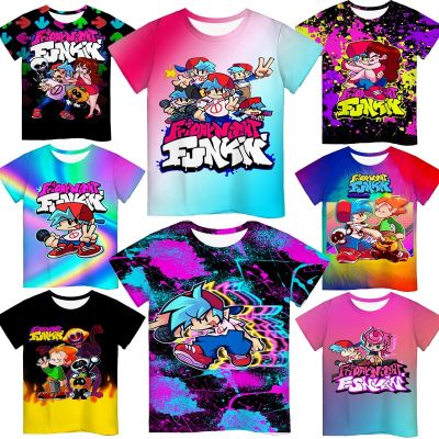 Kids Friday Night Funkin 3D Print T Shirts Summer Children Anime Tshirts Boys Girls Cartoon T-shirts Camiseta Toddler Tee Tops