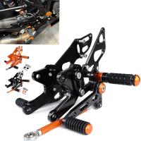 ชุดที่วางเท้าสำหรับ KTM 1290 Super Duke R GT CNC หมุดพักเท้าหลังชุดที่วางเท้า2014 2015 2016 2017 2018 2020 2019