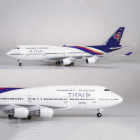 Thai Airways Boeing 747-400  Airplane Model with LED Light (Touch or Sound Control) Plane for Decoration