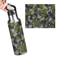 Camouflage Water Bottle 600ml Outdoor Travel Portable Leakproof Sports Bottles Drinkware Stainless Steel Bottle BPA Free