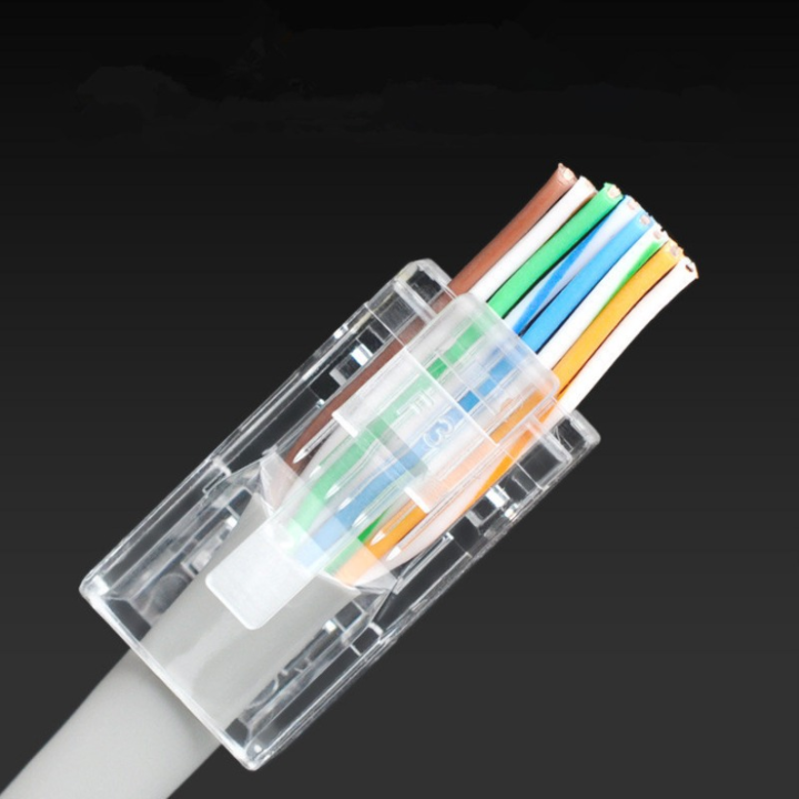 20ชิ้นขั้วต่อ-cat5e-rj45คริสตัลไม่หุ้มฉนวนปลาย-rj45-utp-8ขาแจ๊คเสียบหัวสัญญาณlan-ขั้วต่อปลั๊กสำหรับสายเคเบิลเครือข่าย-utp-แข็ง