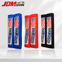 ผ้าหุ้มเข็มขัดนิรภัยรถ SPARCO 2ชิ้นผ้าคอตตอนป้องกันไหล่สำหรับรถแข่ง JDM อุปกรณ์ภายในรถยนต์ที่คลุมเบาะนั่งถุงลมนิรภัย