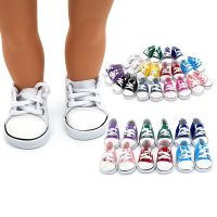 Fashion Sneakers Fits 18 Inch American Girl Dolls 45cm Our Generation Girl Doll Shoes Hand Tool Parts Accessories