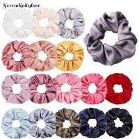 [LWF 2022]✎₪ [24Hs การจัดส่ง] ขนาดใหญ่ Soft Silky ซาตินผม Scrunchies ผมวงยืดหยุ่นผมหางม้าผม Tie Rope-15CM