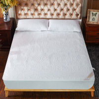 Super Waterproof Quilted Mattress Cover Air-Permeable Bed Protector Pad Cover Queen Mattress Topper Not Including Pillowcase