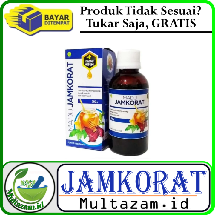 ( MULTAZAM.ID ) Madu Jamkorat 280 gr Original 100% Membantu Mengurangi ...