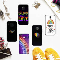 Black เคสโทรศัพท์ หรับ iPhone 7 5 8 6 XS XR 6s 11 5s Pro SE Max Plus X ซิลิโคน Protected ปก sh-159 Rainbow is Love