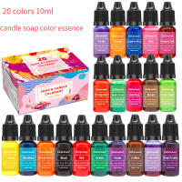 20สี10Ml/ขวดความเข้มข้นเทียนทำด้วยมือสบู่สีEssence DIYถั่วเหลืองขี้ผึ้งน้ำมันหอมระเหยเทียนPigment Dye-Supaeo