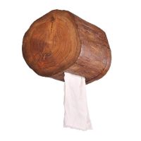 ✉℗❅ Vintage Wooden Paper Towel Rack Tube Home Hotel Room Tissue Box Bathroom Roll Holder Bathroom Kitchen Paper Holder