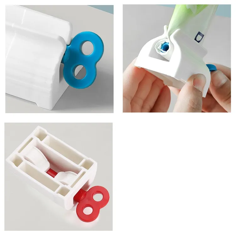 Wonderlife Set di accessori per il bagno Rolling dentifricio spremiagrumi  dentifricio dentifricio Dispenser porta dentifricio