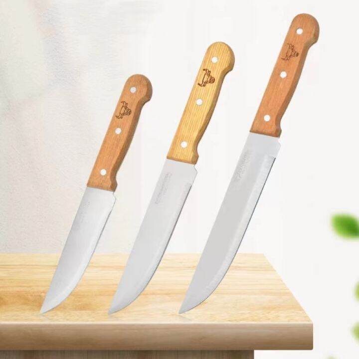 Multifunction stainless steel kitchen cooking knife,wooden handle