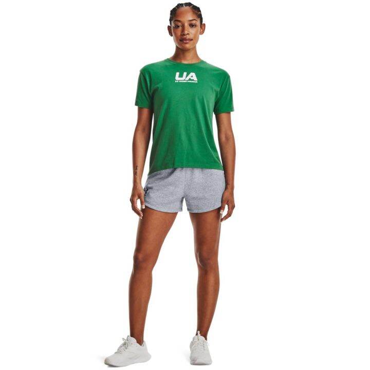 under-armour-ua-womens-vintage-athletic-club-short-sleeve-อันเดอร์-อาร์เมอร์-เสื้อแขนสั้นเทรนนิ่ง-สำหรับผู้หญิง