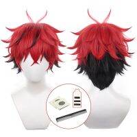 HOLOUN Gokurakugai Anime Yoru Yomi Cosplay Wig Rose Net Synthetic Fiber Adjustable Size Heat Resistant Halloween Party