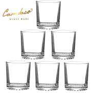 Bộ 6 Ly Cốc Thủy Tinh Tròn Đáy Khía 225ml CAMDACO GLASS WARE