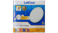 ดาวน์ไลท์LEKISE LED Easy Slide Slim Downlight 9Wทรงกลม แสงเหลือง มี1กล่อง