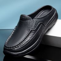 2023 Summer Mens Clogs Quick Dry Casual Home Slippers Male Garden Shoes Cheap Beach Sandals Mules Antiskid Bathroom Slipper