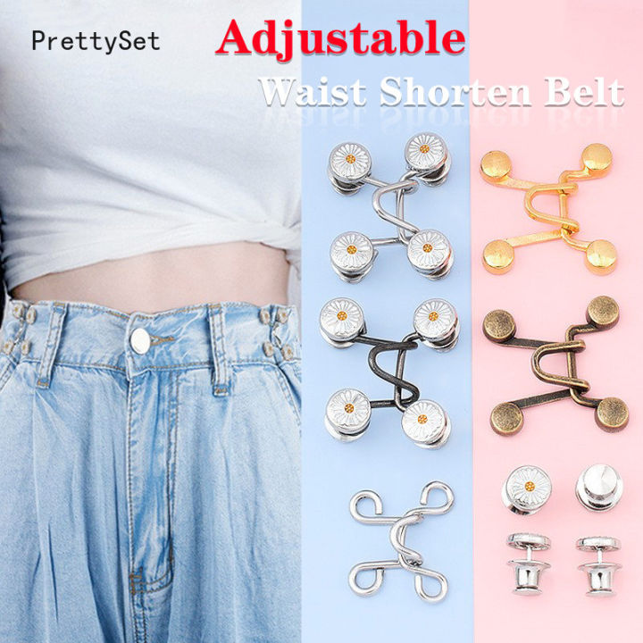 A Set Jeans Waist Retraction Buckle, Jeans Resize Form Handy Convenient  Tool, Adjustable Weight Loss Period Gadget