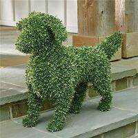 ตกแต่งด้วยการฉี่สุนัข Topiary Flocking รูปปั้นสุนัขรูปปั้นที่ไม่เคยนิ้วเพื่อตัดหรือตกแต่งอุปกรณ์ตกแต่งสวนสัตว์เลี้ยงน้ำ