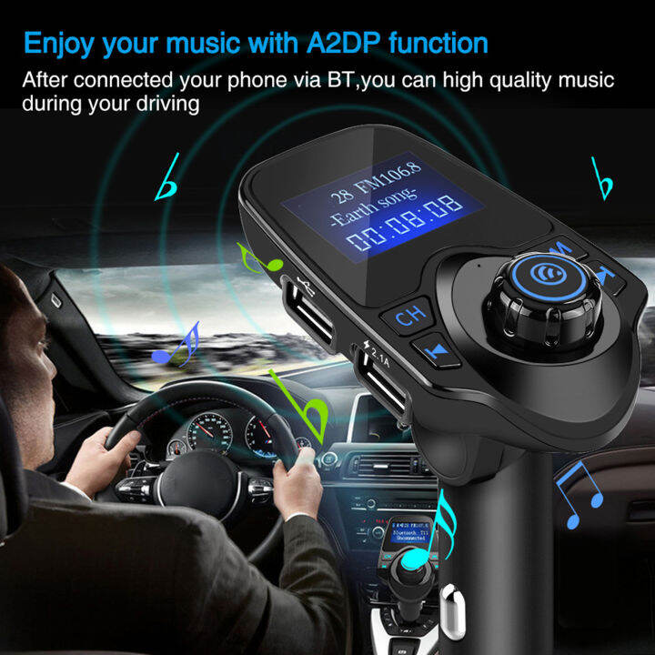 FM Transmitter Bluetooth Car MP3 Player USB Charger T11 Wireless