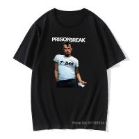 Prison Break T-Bag T-Shirt Mens Funny Man Tops Tees Black T Shirt Summer Graphic Tops Cotton Tees Hipster Design Tshirt