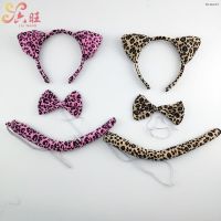 ? COS hair band Halloween costume party props leopard animal head hoop card cougar is dressed up