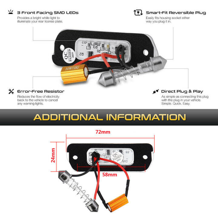 2pcs-car-led-license-number-plate-light-no-error-for-mercedes-benz-w163-w164-x164-w251-v251-ml-280-320-420-gl-350-500-550-amg