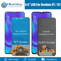 จอแสดงผลสำหรับ OPPO Realme XT RMX1921หน้าจอ LCD สำหรับ Realme X2 LCD Touch Sensor Digitizer Assembly RMX1992 RMX1993 RMX1991จอแสดงผล