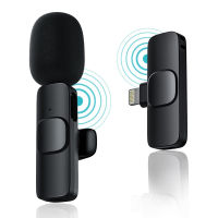 Wireless Lavalier Microphone Portable Audio Video Recording Noise Reduction Mic For Android Live Game Mobile Phone Camera