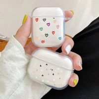 (CALGY Phone protection)หัวใจรักสีแดงล้าง TPU ปก ForAirpods 2/1 3หูฟัง C Oque ป้องกันนุ่ม F Unda Airpods Pro Pod ครอบคลุม Earpods กรณี